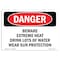 Signmission Safety Sign, OSHA Danger, 5" Height, 7" Width, Do Not Access High Voltage, Landscape OS-DS-D-57-L-2541 - alternate 1